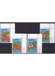 GAMBIA 1992 francobolli serie completa nuova Yvert e Tellier 1183-6